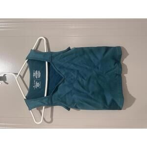 BoomBoom Jeans Women's Ribbed Tank Top Size S Teal Blue